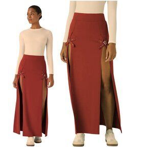 HALARA High Waist 2 In 1 Split Maxi Skort Skirt Buckle Detail Various Sizes NWT